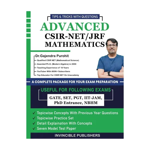 Image of Invincible Publishers Advanced CSIR-NET/JRF/Mathematics By Dr.Gajendra Purohit