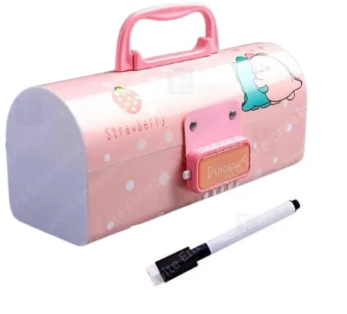Image of Invite Enterprise Suitcase Style Multi-Layer Stationery Organizer Pencil Box