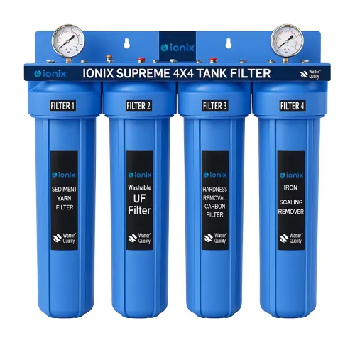 Image of IONIX 4-Stage Washable UF Supreme Tank Water Filter for Whole House