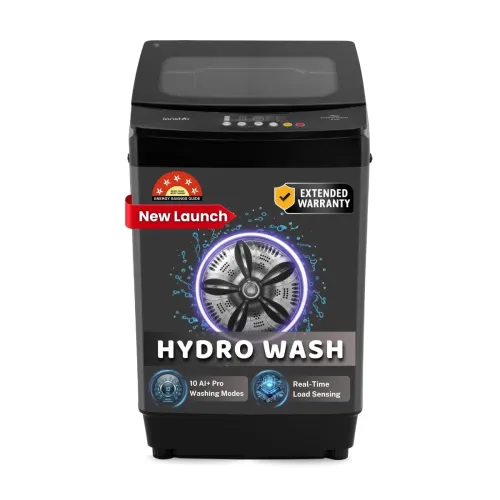 Image of ionstar 8 KG 5 Star Fully Automatic Top Loading Washing Machine | 10 Ai+ Washing Programs | Detergent - Bubble Booster |