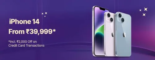 Image of IPhone 14 @ ₹39999 on Flipkart big Billion Days Sale