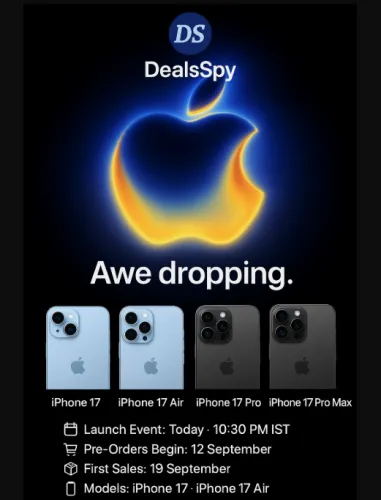 Image of iPhone 17 Series Launch Today.