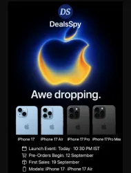 iPhone 17 Series Launch Today.