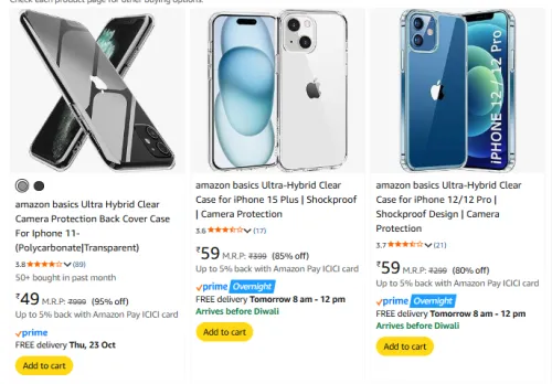 Image of Iphone Case Cover Starting @ ₹49
