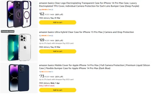 Image of iPhone Cover @ Starting ₹62