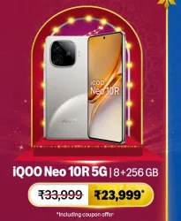 iQOO Neo 10R 5G @ ₹23999 on Big Billion Day Sale
