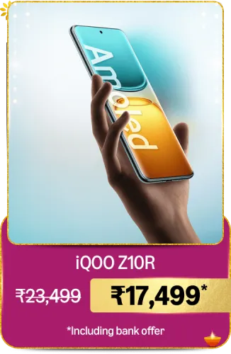 Image of iQOO Z10R 5G Smartphone @ ₹17499 on Big Billion Day Sale