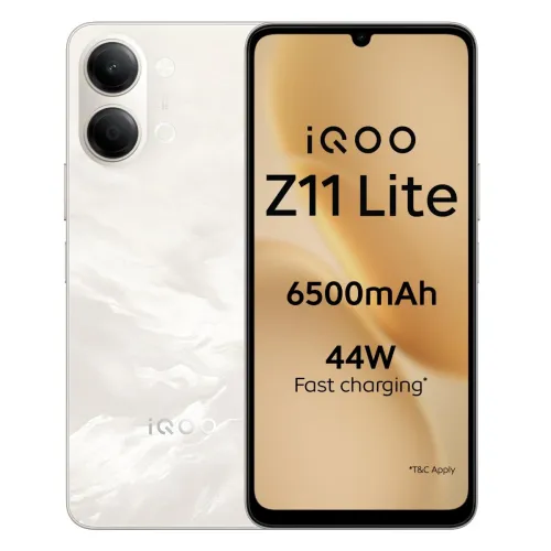 Image of iQOO Z11 Lite 44W 5G (Solar Flame, 4GB RAM, 64GB Storage)