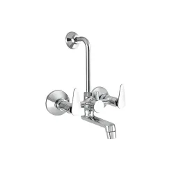 iRiS 2-in-1 Brass Wall Mixer Tap with Overhead Shower Provision
