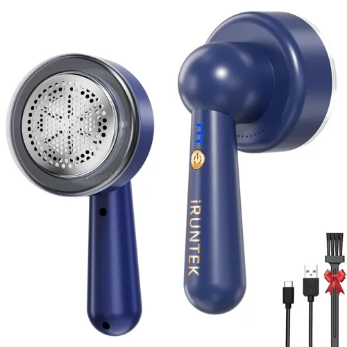 Image of iRUNTEK Lint Remover, Rechargeable Fabric Shaver, Intelligent Digital Display Electric Lint Shaver with, Portable Sweate