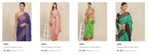 Image of Ishin Women's Sarees upto 89% Discount