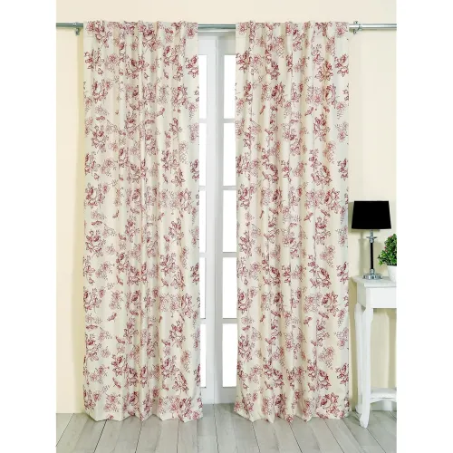 Image of Ishro Home Cotton Room Darkening Door Curtains Set 2