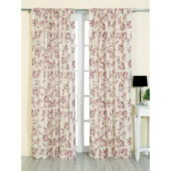 Ishro Home Cotton Room Darkening Door Curtains Set 2