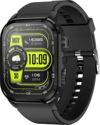 itel Alpha Smartwatch 2 HD Display Always On Display Black