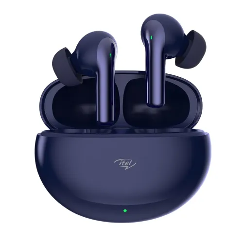Image of itel Buds Ace ANC TWS Earbuds w/ 25dB ANC, 50Hrs Playtime, AI ENC, 10mm Driver, Fast Charging, BT v5.3 & IPX5 Water Resi