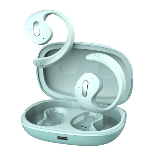 Image of itel Buds Open 100 Wireless Earbuds (Misty Aqua)