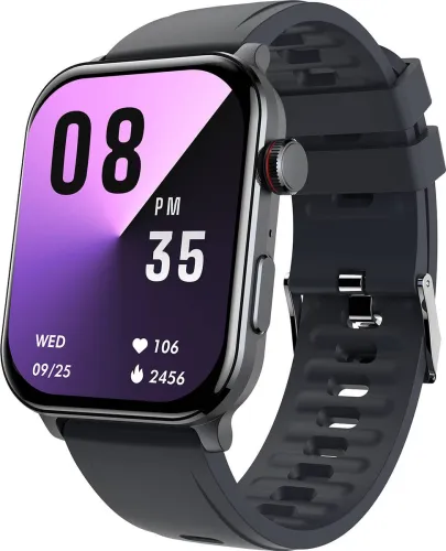 Image of itel Icon 3 Smartwatch with BT Calling & AMOLED Display (Dark Chrome)