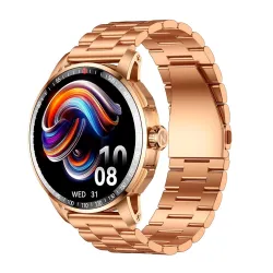 itel Unicorn Max Smartwatch (1.43inch AMOLED, BT 5.3, AI Voice, IP68, 100+ Sports Modes, Copper Gold)