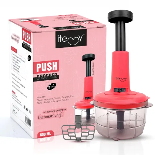 Image of Itemy Premium 2 in 1 Push Chopper 800ml