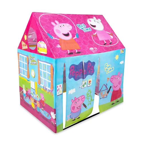 Image of itoys Peppa Pig Theme Play Tent House For Kids Toys For 2 3 5 6 To 8 Years Old