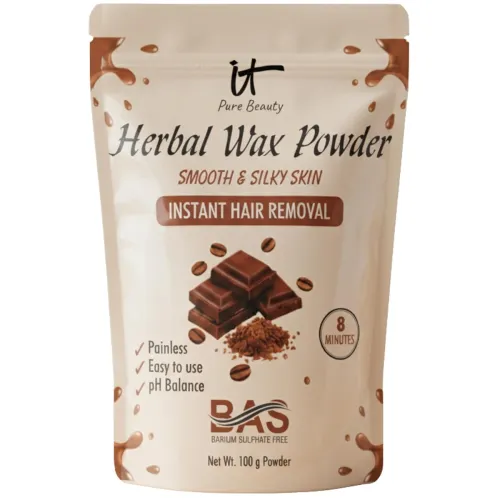 Image of it Pure Beauty Herbal Chocolate Wax Powder For Women and Men | Instant Hair Removal | Painless & Quick, BAS-Free, pH-Bal