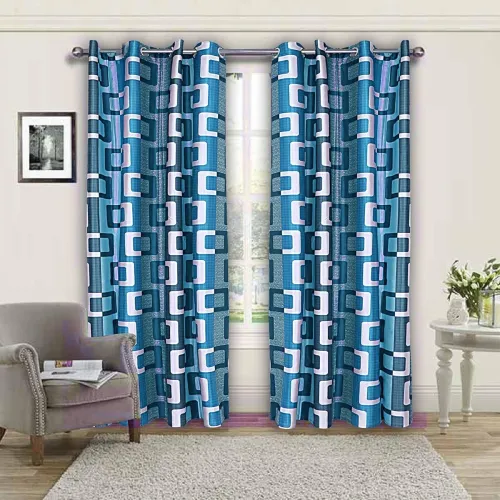 Image of IVAZA Elegant Floral Design Curtain