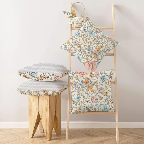 Image of IVAZA Floral Printed Throw Cushion Covers