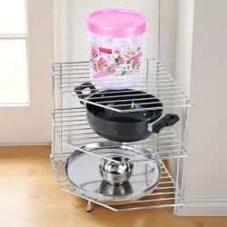 IVAZA Metal Kitchen Organizer Item 3-Tier Kitchen Storage