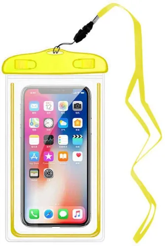 Image of iVoltaa Pouch for Smartphones (Yellow, Waterproof, Pack of: 1)
