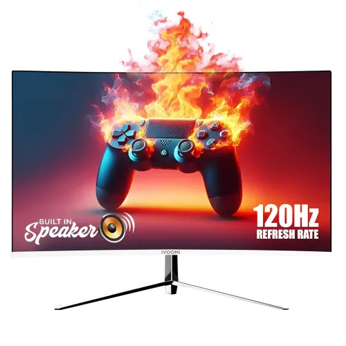 Image of iVOOMi 24 Inch Curved FHD 120Hz Gaming Monitor with Speakers