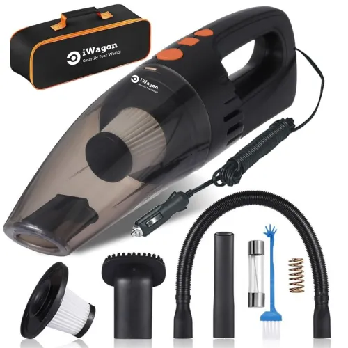 Image of iWagon i5103 12V Car Vacuum Cleaner – 110W, 5000PA, Black