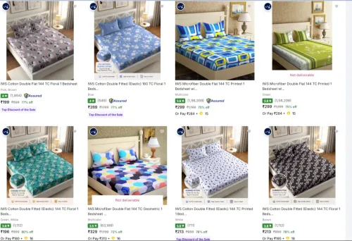Image of IWS Bedsheets up to 80% Discount