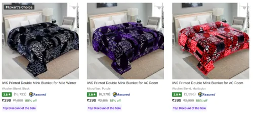 Image of Iws Blankets at minimum 80% Discount