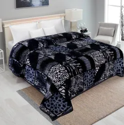 IWS Printed Double Mink Blanket for  Mild Winter