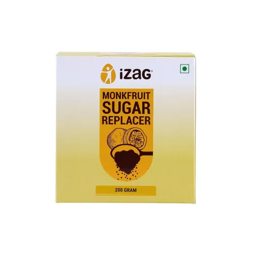 Image of iZaG Monk Fruit Natural Sweetener Crystals (200g) | Zero Calorie Sugar Alternative | Keto & Diabetic Friendly | 1:1 Suga
