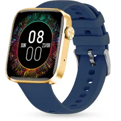 IZI Smart Pro with a 1.92\' Retina Display, Bluetooth Calling, Always-On Display, AI Voice Assistant, Activity Tracker,ECG,SpO2,BP Monitoring, 5-Day Battery Life, and 2 Premium Interchangeab...