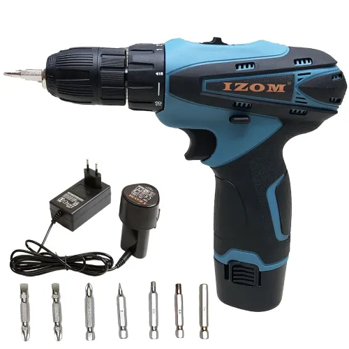 Image of IZOM 12V Cordless Drill Machine Set 10 Pcs