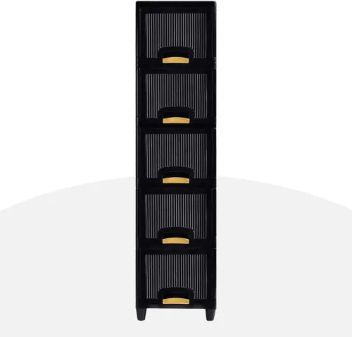 Image of J K INTERNATIONAL 5 Compartments Plastic Chest of Drawers 