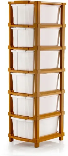 Image of J K INTERNATIONAL 6 Compartments Plastic Multipurpose Drawer