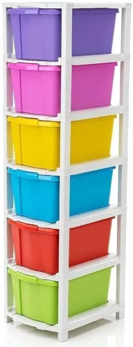 Image of J K INTERNATIONAL 6 Compartments Plastic Modular 