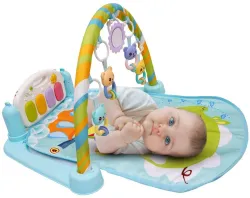 J K INTERNATIONAL 5 in 1 Indian Musical Keyboard Mat Piano Gym 