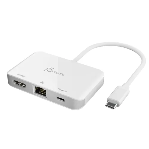 Image of j5create USB-C to 4K HDMI and Ethernet Adapter