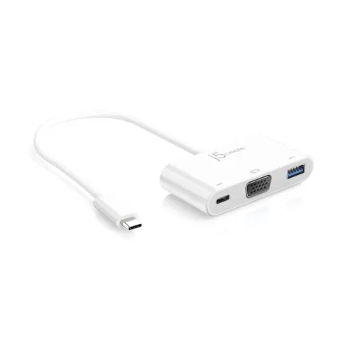 Image of j5create USB-C to VGA Multiport Adapter 60W