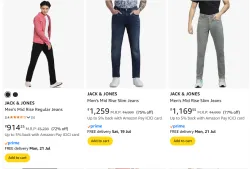 Jack & Jone Men Fashion Shirt Minimum 70% Discount