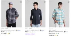 Jack & Jone Men Shirt Minimum 70% Discount