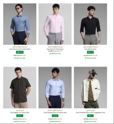 Jack & Jones Mens Clothing at minimum 67% Discount