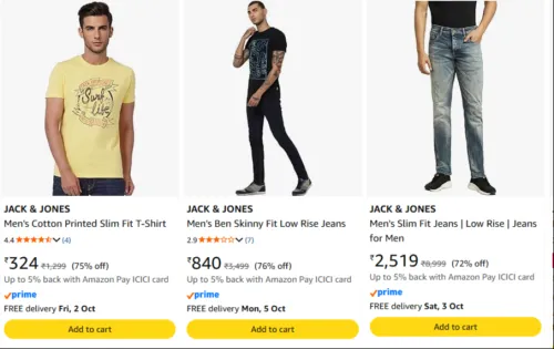Image of Jack & Jones Clothing Minimum 70% Discount
