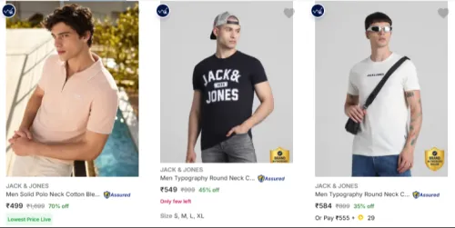 Image of JACK & JONES Denim at up to 77% Discount