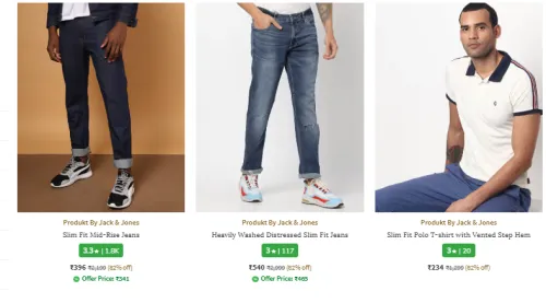 Image of JACK & JONES Men Clothing Minimum 80% Discount`