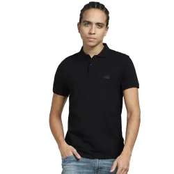 Jack & Jones Men Cotton Polo Collar Slim Fit T-Shirt